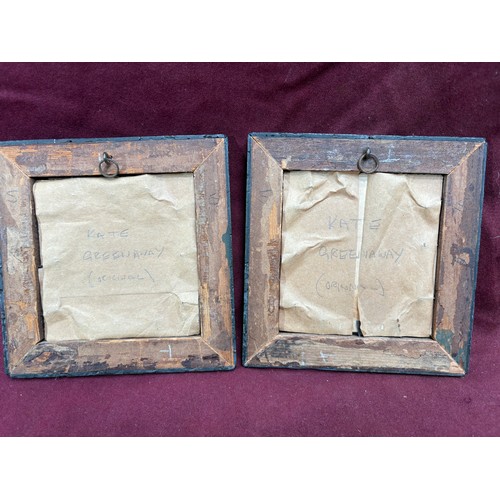 29 - A Set of Four vintage framed Kate Greenway prints including April Showers..