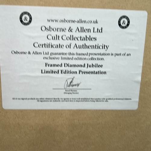 22 - Limited edition framed presentation by Osborne & Allen Ltd celebrating Queen Elizabeth II’s Diam... 