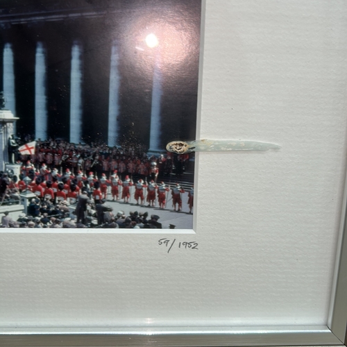 22 - Limited edition framed presentation by Osborne & Allen Ltd celebrating Queen Elizabeth II’s Diam... 
