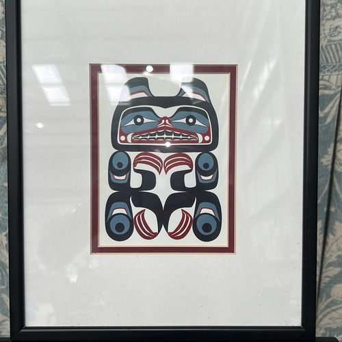 42 - Pair of Northwest Coast art prints: “Eagle” by Corey W. Moraes, 1999, and “Bear Spirit” by Terry Sta... 