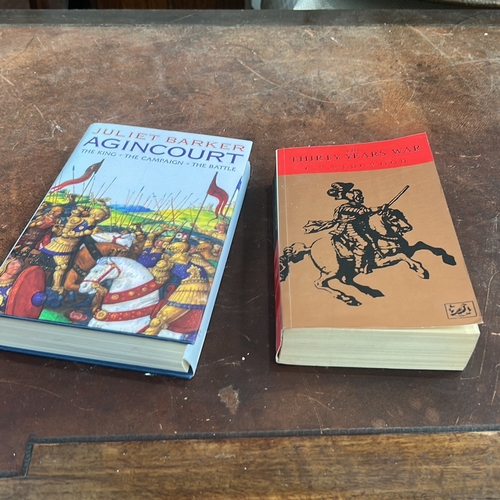 107 - Pair of military history volumes: Juliet Barker, “Agincourt: The King, the Campaign, the Battle” (Li... 