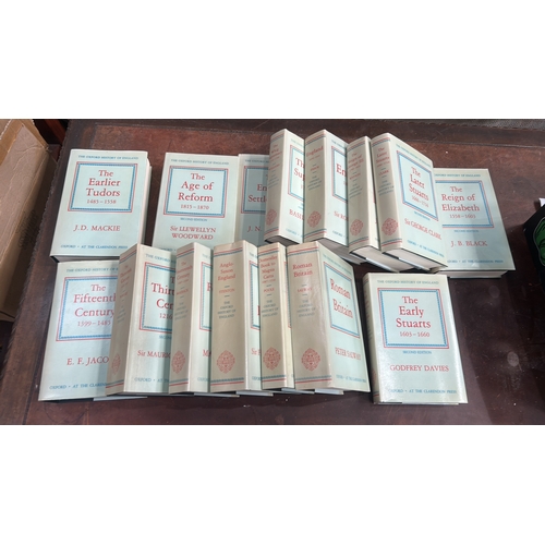 108 - Set of 15 hardback volumes from 'The Oxford History of England' series, dust-jacketed, including The... 