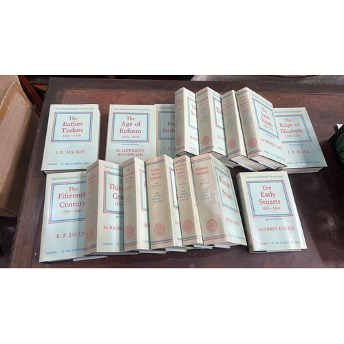108 - Set of 15 hardback volumes from 'The Oxford History of England' series, dust-jacketed, including The... 