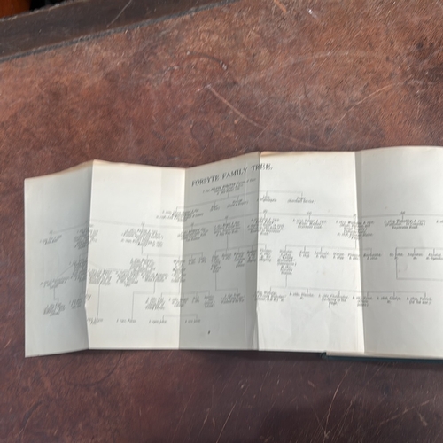 109 - John Galsworthy, The Forsyte Saga, London: William Heinemann Ltd, reprint dated January 1924, green ... 