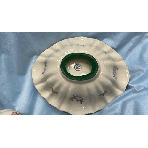 185 - Pair of English Staffordshire ironstone wares comprising a baluster jug and scalloped fluted bowl, c... 