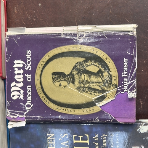 401 - Set of 5 scholarly volumes on British royalty: Fraser’s “The Six Wives of Henry VIII” and “Mary Quee... 