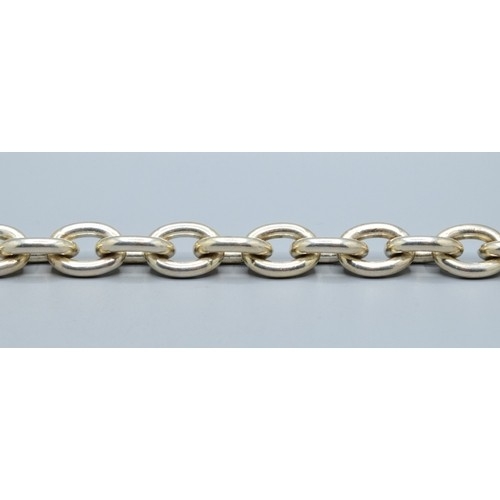 150 - Substantial heavy 925 silver curb link 