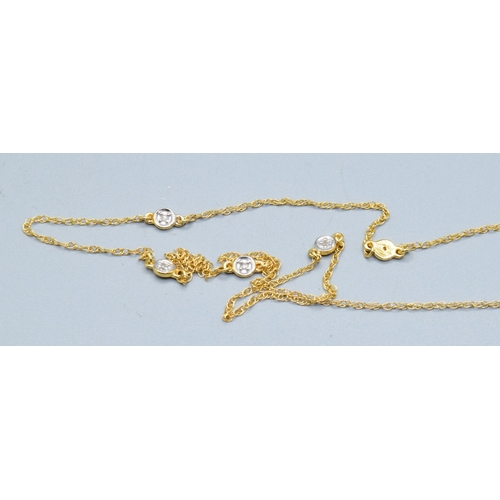 28 - New with Tag 925 silver/gold made for Swarovski pendant necklace a pair of similar made for Swarovsk... 