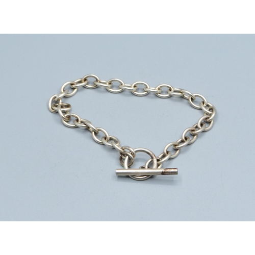 43 - 3 x 925 silver bracelets of differing styles all 18cm long 33grams