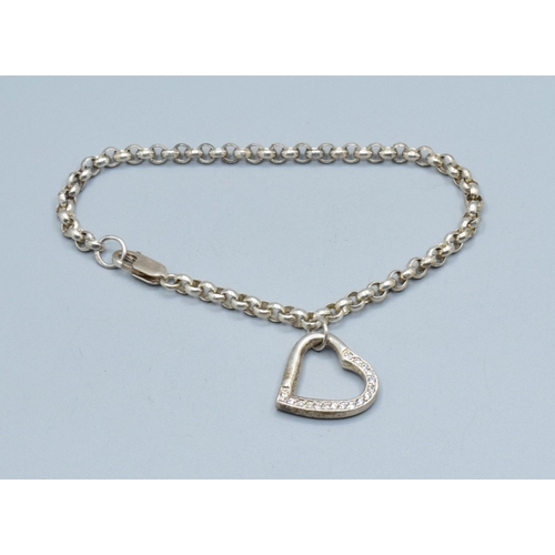 43 - 3 x 925 silver bracelets of differing styles all 18cm long 33grams