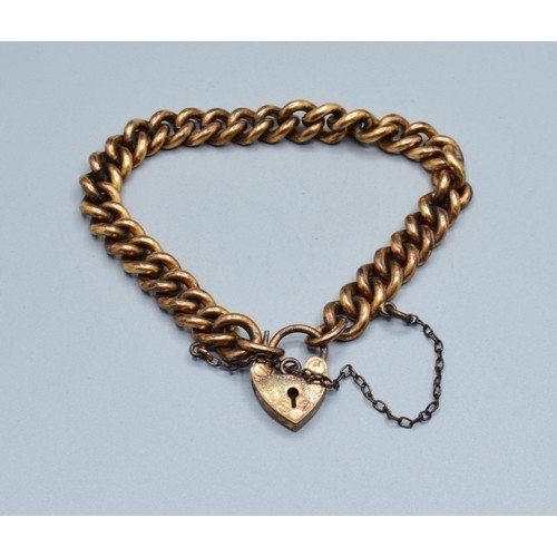 789 - Vintage original Escada boxed charm bracelet together with an old gold plated padlock bracelet weigh... 