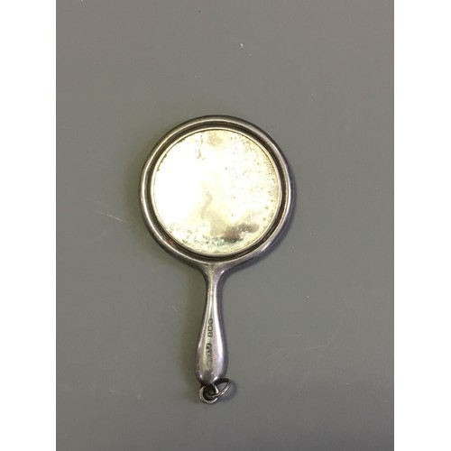779 - Silver Hallmarked Compact/Purse Mirror together with a Large Vintage Wedgewood Brooch Mounted in a W... 