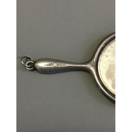 779 - Silver Hallmarked Compact/Purse Mirror together with a Large Vintage Wedgewood Brooch Mounted in a W... 