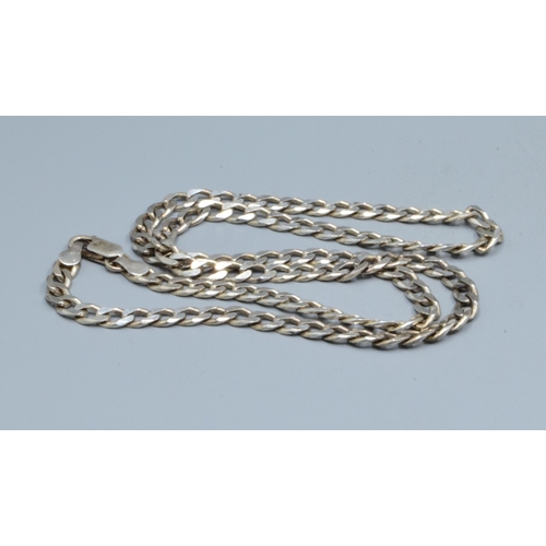 824 - 925 silver ladies watch with integral weave strap, a 925 silver flat link neck chain44cm long togeth... 