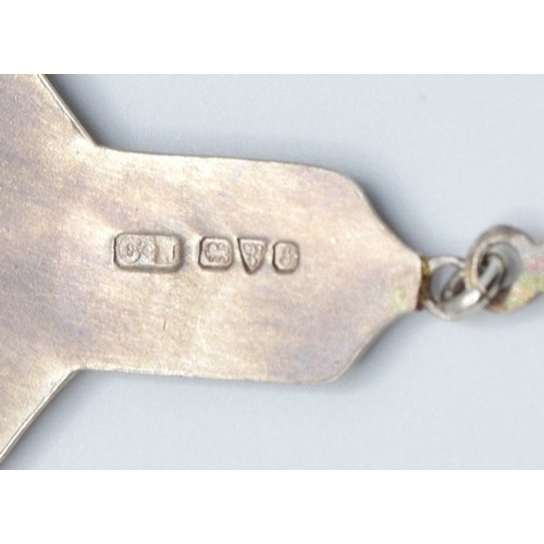 846 - Charles Horner Art Nouveau silver and Enamel pendant Chester 1909 boxed