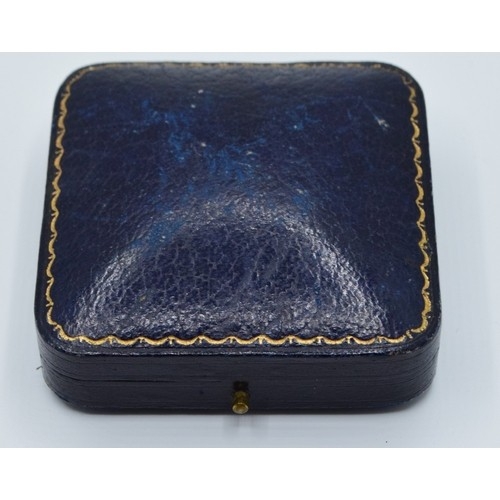 851 - Art Nouveau silver and Enamel, seed Pearl brooch with Pearl drop in a Mappin & Webb antique box,... 