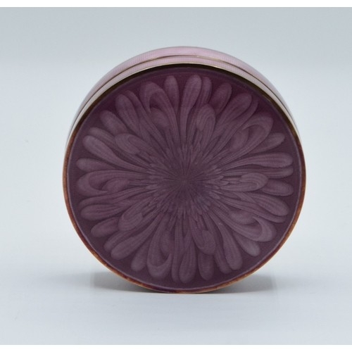 852 - French silver gilt and Enamel Art Nouveau pot. Makers mark for Edmond Flamme plus English import mar... 