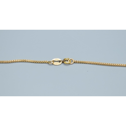 528 - 9ct gold snake skin design neck chain 70cm long 5.45grams