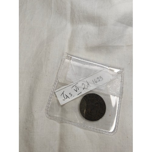 Coin James VI 2d. 1623