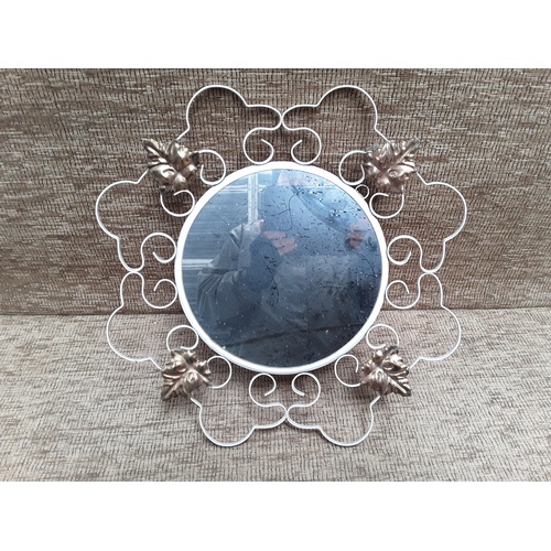 111 - Ornate Wrought iron mirror