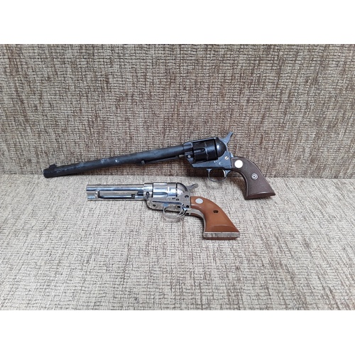 SMG colt single action pistol and a MGC long blank firing pistol