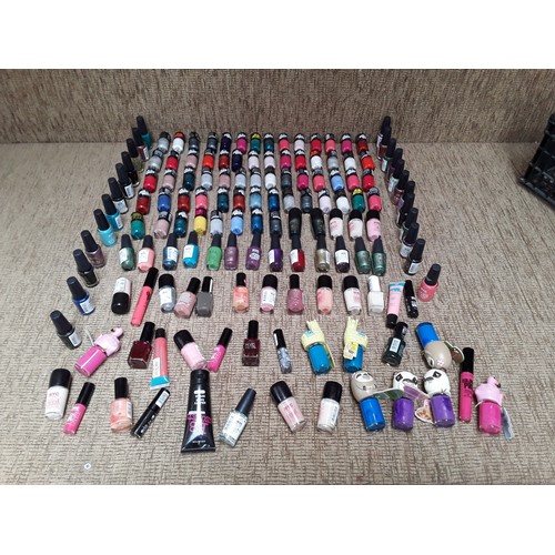 28 - Large quantity of retail packaged and opened nail varnish