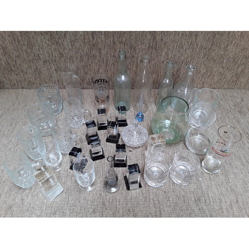 59 - Selection of glass items including Glass trophy's