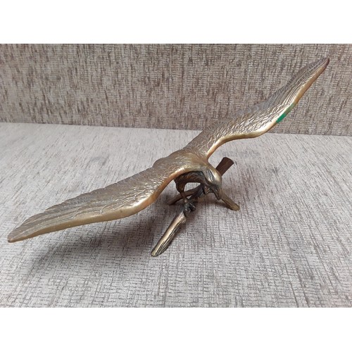 2 - Medium size solid brass eagel