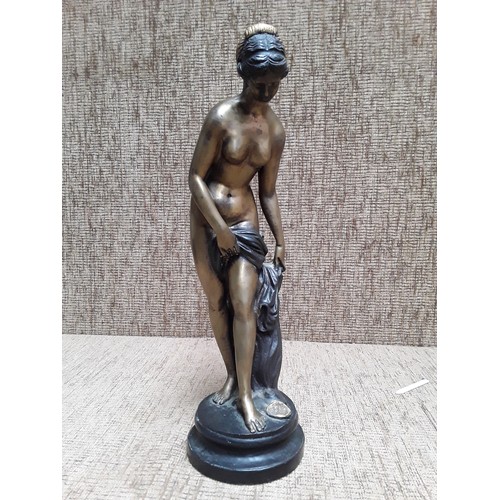 7 - bronzed figure