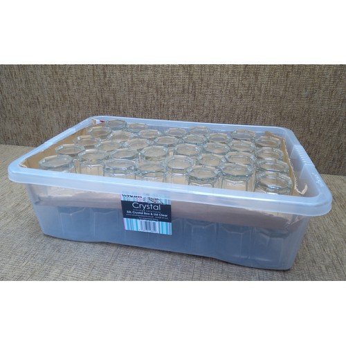 128 - Large quantity of shot glasses.