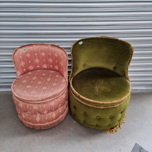 10 - Two Sherborne vintage bedroom chairs.