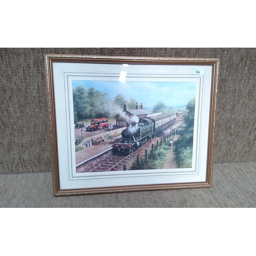 166 - Don Breckon railway steam train print 54cm x 44cm.