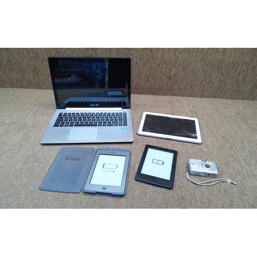 174 - Electricals including samsung tablet, a Kindle and Asus Laptop. AF