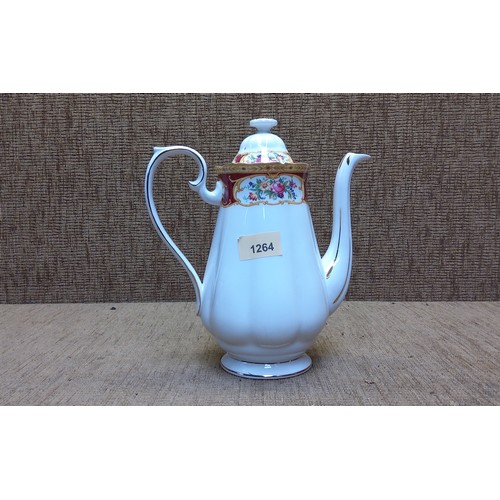 1264 - Royal Albert Lady Hamilton Tea pot.