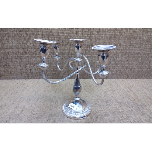 1266 - Silver plate candelabra