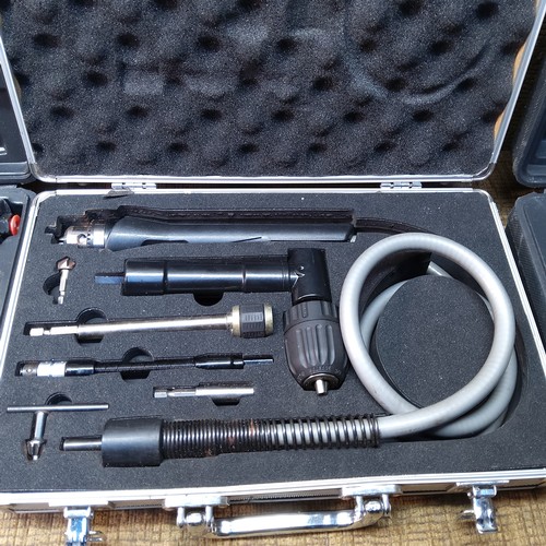 306 - Air compression boxed tools including Air ratchet, and air socket sets.
