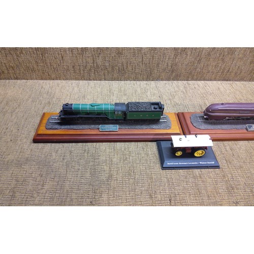 803 - Steam Memories hand-painted model steam trains.