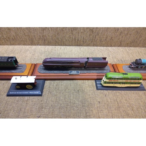 803 - Steam Memories hand-painted model steam trains.