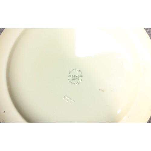 812 - A Victorian part tea service some studio pottery and Wedgwood Welsh plate.