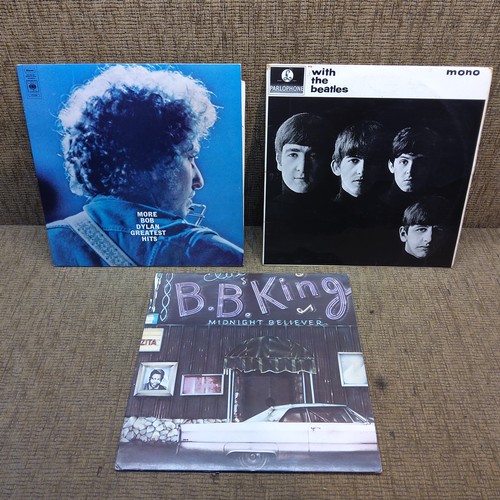 50 - Beatles - With the Beatles 
B B King - Midnight Believer
Bob Dylan - Greatest Hits.