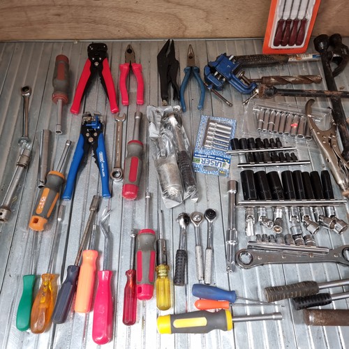 103 - Large quantity of quality tools including socket sets and garage tools.