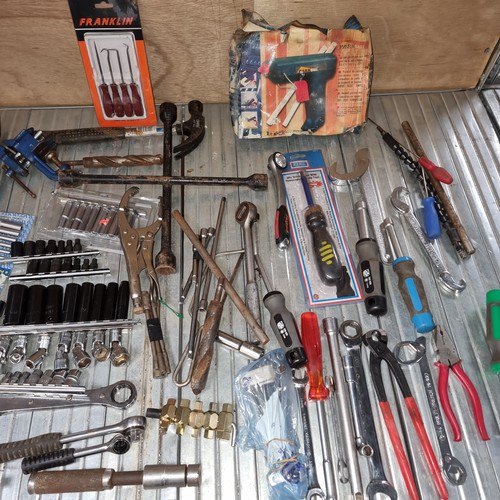 103 - Large quantity of quality tools including socket sets and garage tools.