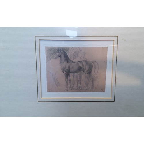 469 - Two framed horse prints including 