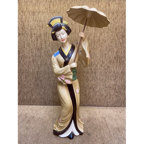 662 - Large statue of a Japanese lady 65cm tall.