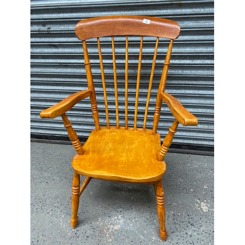 42 - Pine cottage carver chair