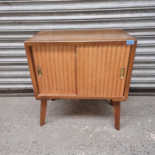 668 - Vintage 1970s record cabinet