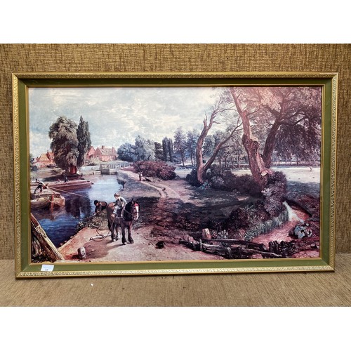 73 - Large print of John Constable's 'Flatford Mill (scene on a navigable river)' 105 x 66 cm