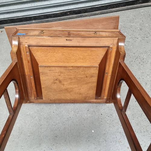 713 - Regency style folding and rotating Games table.