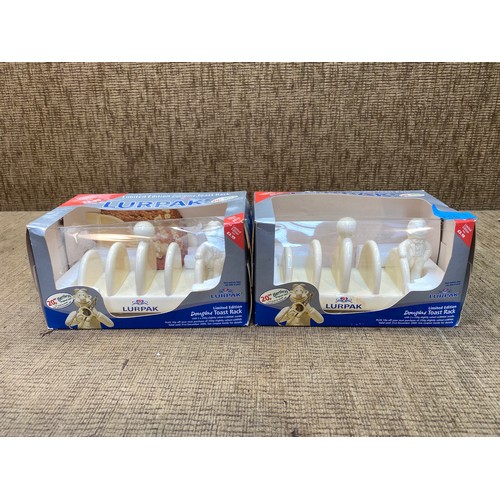 735 - Two boxed Lurpak toast racks both lmtd edition.