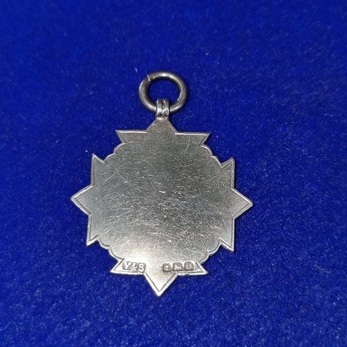 1067 - Silver watch chain fob. Birmingham 1913 by Vaughton & Sons.